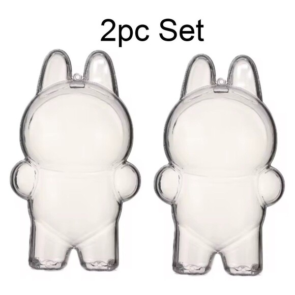 Unbranded Other - Pop Mart Clear Protective Monster Plush Cover for Labubu Protective Case 2pc set